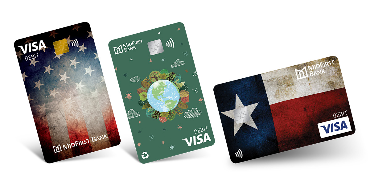 Patriotic Card, Earth Card, Texas Flag Card